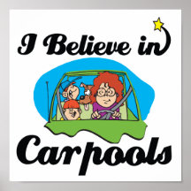 jag tror i carpools affisch