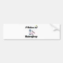 jag tror i hårspray bildekaler