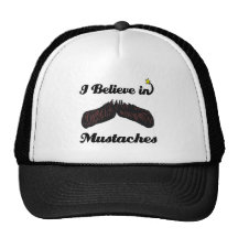 jag tror i mustascher trucker keps
