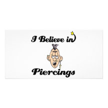 jag tror i piercings foto kort