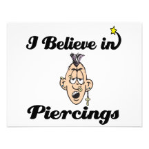 jag tror i piercings inbjudningskort