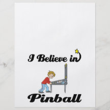 jag tror i pinball flygblad designs