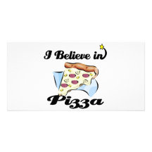 jag tror i pizza fotokort