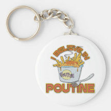 Jag tror i Poutine Nyckelringar