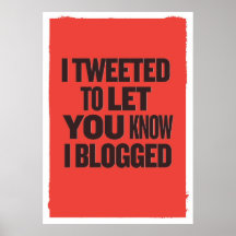 Jag tweeted… posters