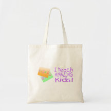 Jag undervisar fantastisk ungar (numrerar), tote bag