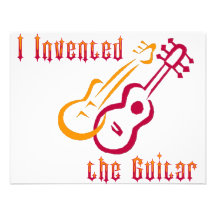 Jag uppfann gitarren kort för inbjudningar