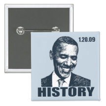 JAG VAR DÄR - den presidentObama invigningen Knappar Med Nål