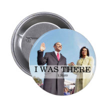 JAG VAR DÄR: Obama som svär i invigning Knappar Med Nål