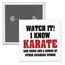 Jag vet Karate Nål