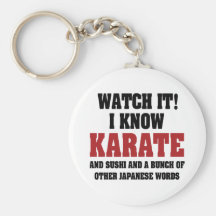 Jag vet Karate Nyckelringar