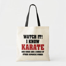 Jag vet Karate Tote Bags