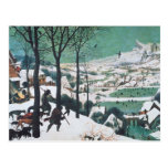 Jägare i snön vid Bruegel Vykort