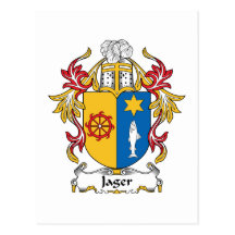 Jager familjvapensköld vykort