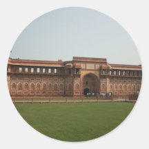 Jahangiri Mahal rött fort Agra Indien Klistermärken