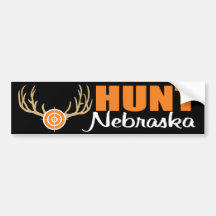 Jakt Nebraska Bildekal