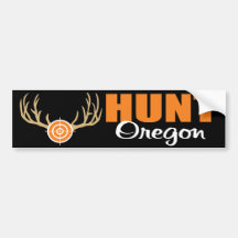 Jakt Oregon Bildekal