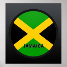 Jamaica Roundel kvalitets- flagga Affisch
