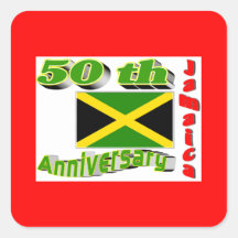 Jamaica självständighet klistermärken