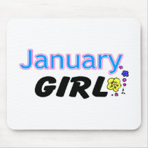 Januari flicka musmattor