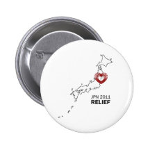 Japan 2011 Earthquake Tsunami Relief Anstecknadel