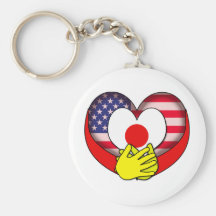 Japan lättnad nyckel ring
