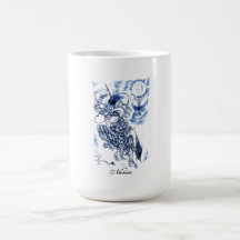 Japansk demontatuering för kall klassiker kaffe mugg