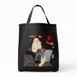 Japansk kvinnaläsning tote bag
