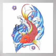 Japanska Koi Affischer