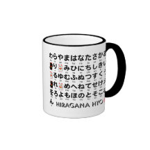 Japanskt hiragana- & Katakanabord (alfabetet) Kaffe Mugg