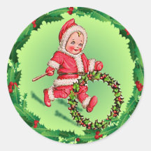 JÄRNEKRING & SANTA KOSTYM av SHARON SHARPE Klistermärken