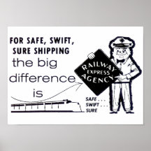 Järnväg uttrycklig affisch för byrå 1959