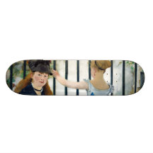 Järnvägen av Edouard Manet 1873 Skate Board Deck