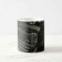 Jätte- manuell skrivmaskin för vintage kaffe muggar