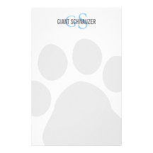 Jätte- SchnauzeravelMonogram Brevpapper Design