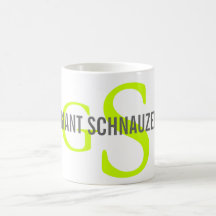 Jätte- SchnauzeravelMonogram Kaffe Koppar