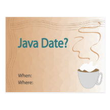 Java daterar? vykort