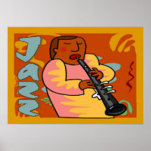 JazzOboe spelare Posters
