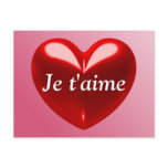JE T'AIME - JAG ÄLSKAR DIG (fransk)