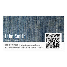 Jeans QR kodifierar den modiga testa visitkorten