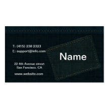 Jeansvisitkortdesign