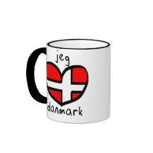 Jeg Elsker Danmark Kaffe Mugg
