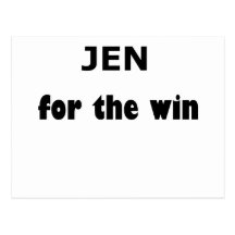 Jen FTW Vykort