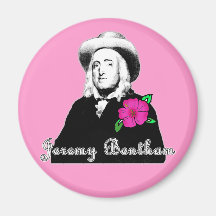 Jeremy Bentham med den tropiska blomman Kylskåpmagneter