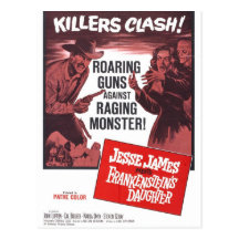 Jesse James möter den Frankenstein dottervykortet