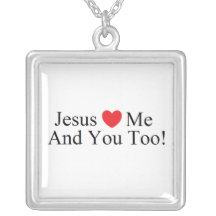 Jesus älskar mig och dig för! Halsband