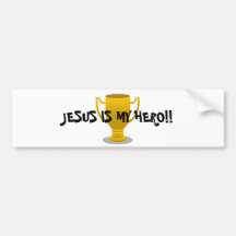 JESUS ÄR MIN HJÄLTE!! …, Religiös bildekal