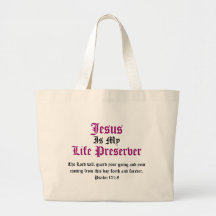 Jesus är min livPreserver hänger lös Tote Bag
