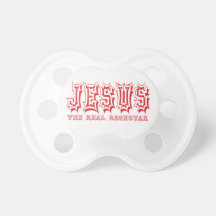Jesus den verkliga Rockstar röda babynappar