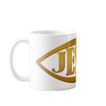 Jesus + Kristet fisksymbol Kaffe Muggar